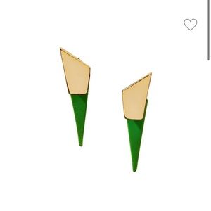 Alexis bittar gold plated earrings